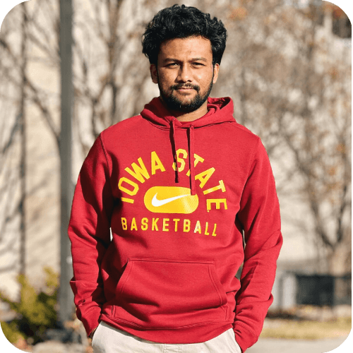Nike® Iowa State Basketball Cardinal Hoodie